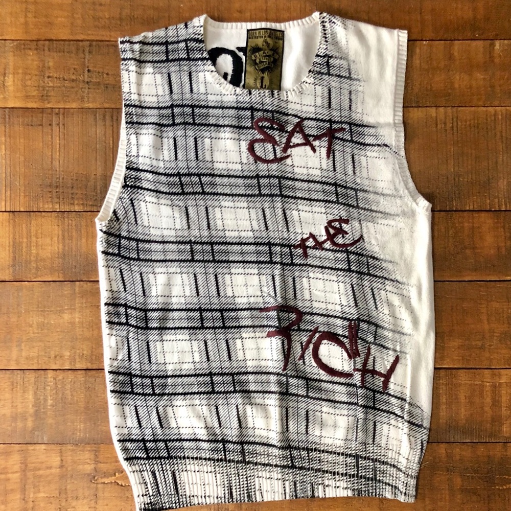 Black Hearts Brigade “Eat The Rich” Sweater Vest